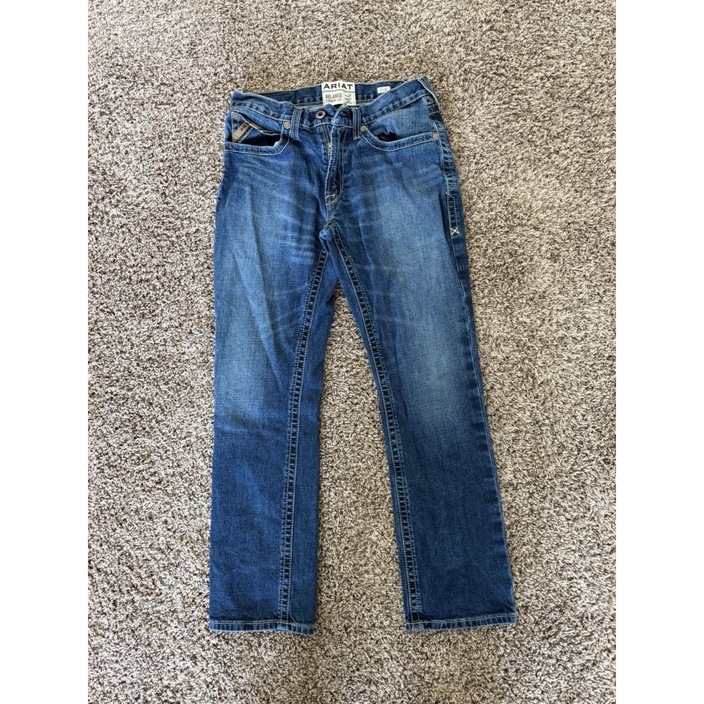 Ariat M4 Denim Jeans Relaxed Straight Leg Mens 31x32 (30x31)